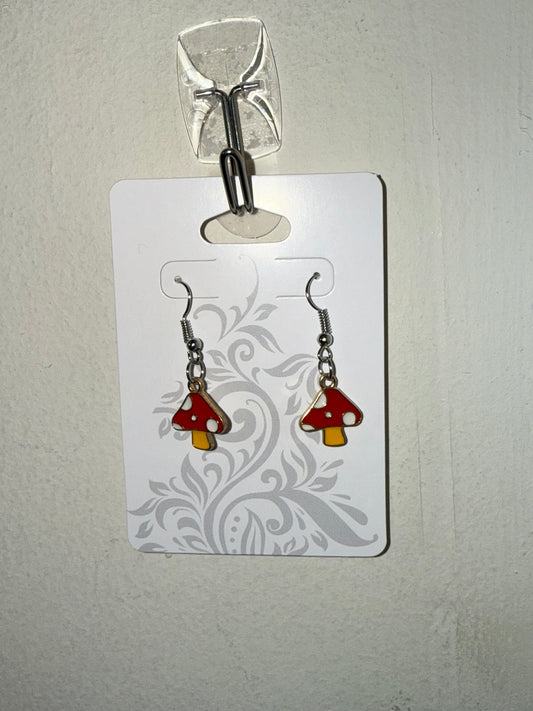 Mushroom Earrings 🍄